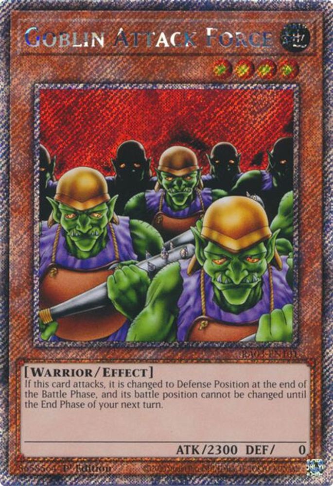[PLATINUM RARE] Goblin Attack Force (Platinum Secret Rare) - (RA03-EN101) - 1st Edition
