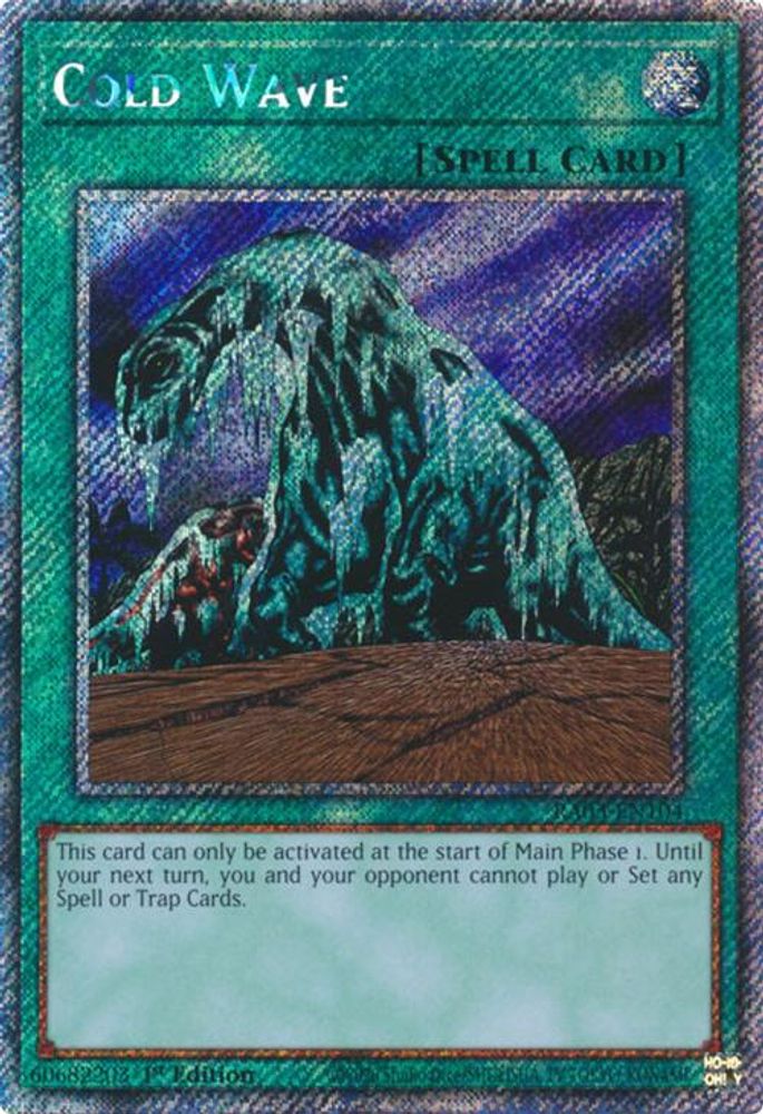 [PLATINUM RARE] Cold Wave (Platinum Secret Rare) - (RA03-EN104) - 1st Edition