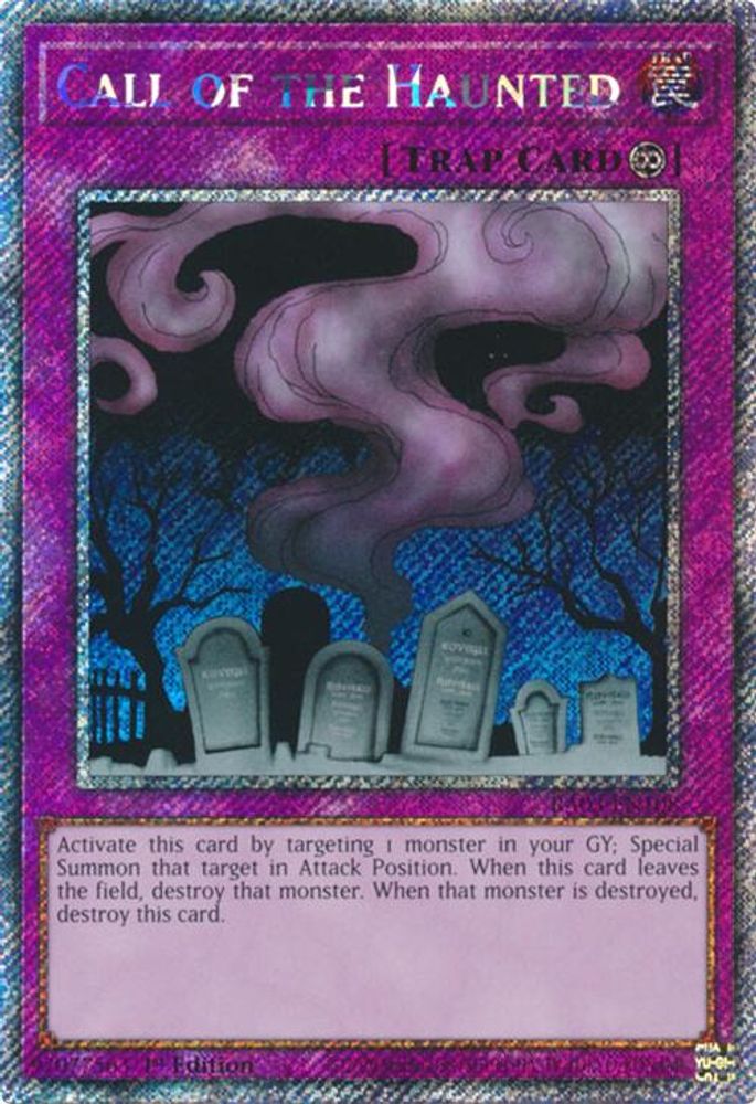 [PLATINUM RARE] Call of the Haunted (Platinum Secret Rare) - (RA03-EN108) - 1st Edition