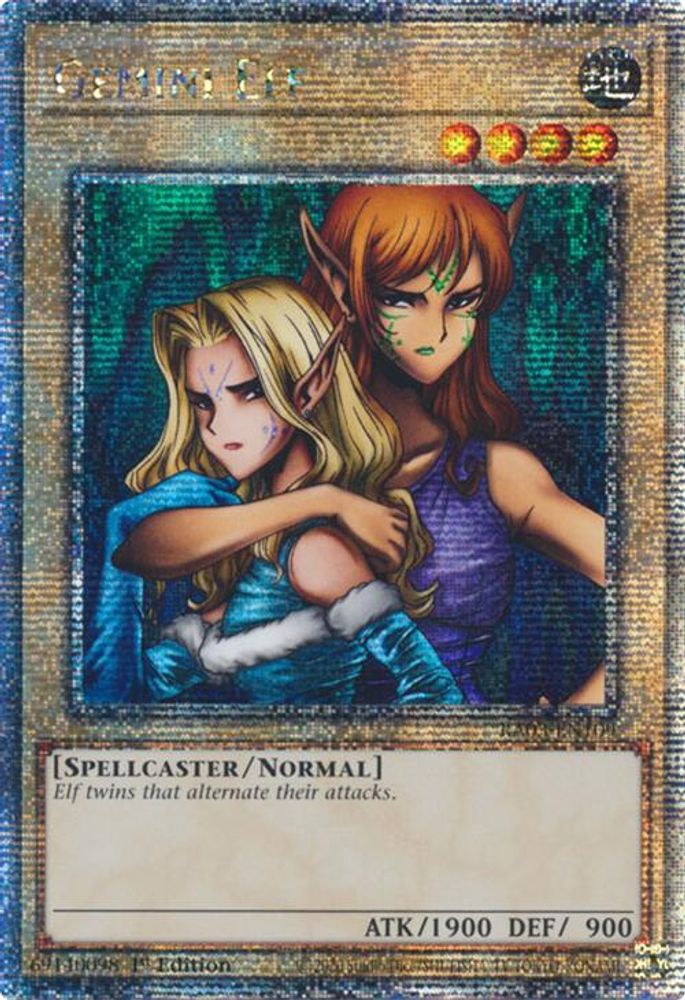 [QUARTER CENTURY RARE] Gemini Elf (Quarter Century Secret Rare) - (RA03-EN109) - 1st Edition