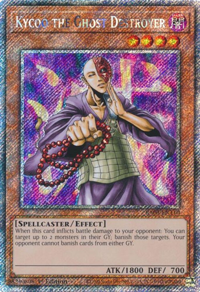 [PLATINUM RARE] Kycoo the Ghost Destroyer (Platinum Secret Rare) - (RA03-EN110) - 1st Edition