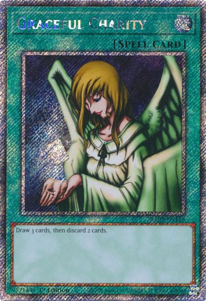 [PLATINUM RARE] Graceful Charity (Platinum Secret Rare) - (RA03-EN116) - 1st Edition