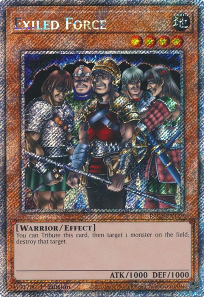 [PLATINUM RARE] Exiled Force (Platinum Secret Rare) - (RA03-EN119) - 1st Edition