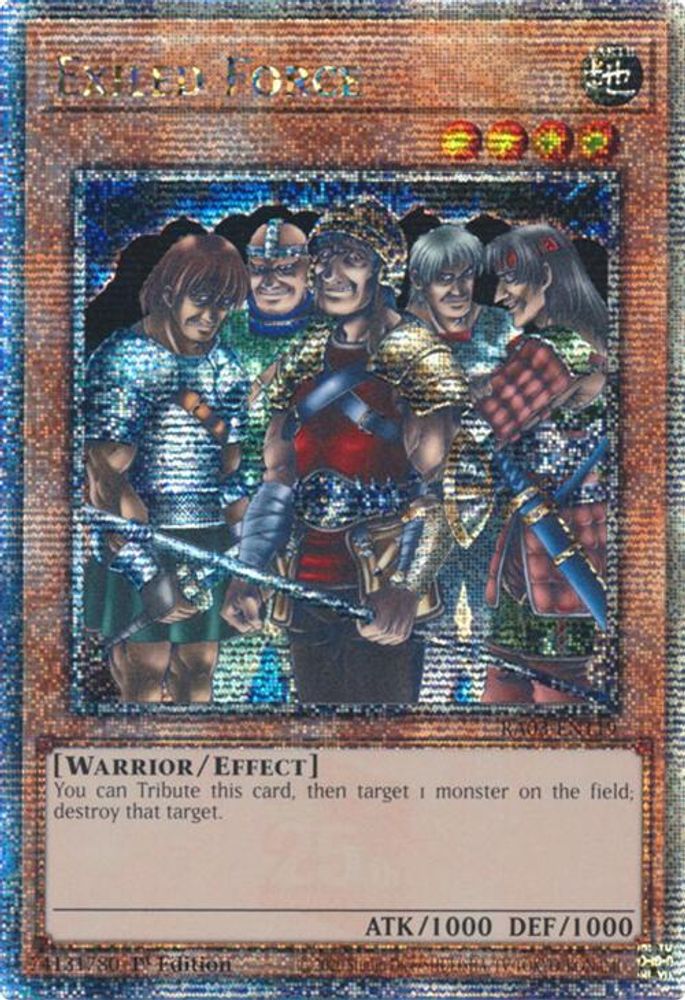 [QUARTER CENTURY RARE] Exiled Force (Quarter Century Secret Rare) - (RA03-EN119) - 1st Edition