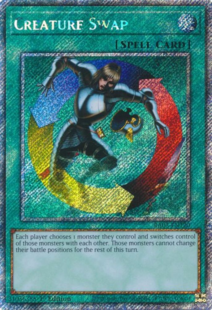 [PLATINUM RARE] Creature Swap (Platinum Secret Rare) - (RA03-EN120) - 1st Edition