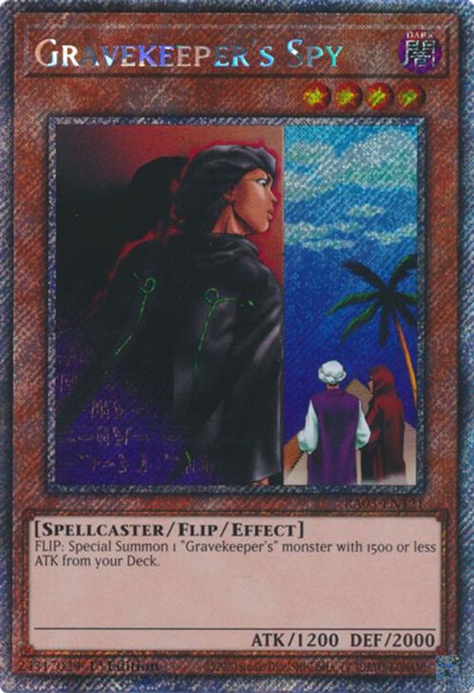 [PLATINUM RARE] Gravekeeper's Spy (Platinum Secret Rare) - (RA03-EN121) - 1st Edition
