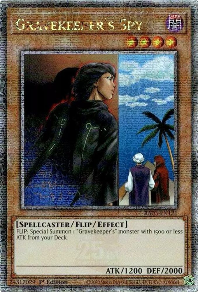 [QUARTER CENTURY RARE] Gravekeeper's Spy (Quarter Century Secret Rare) - (RA03-EN121) - 1st Edition
