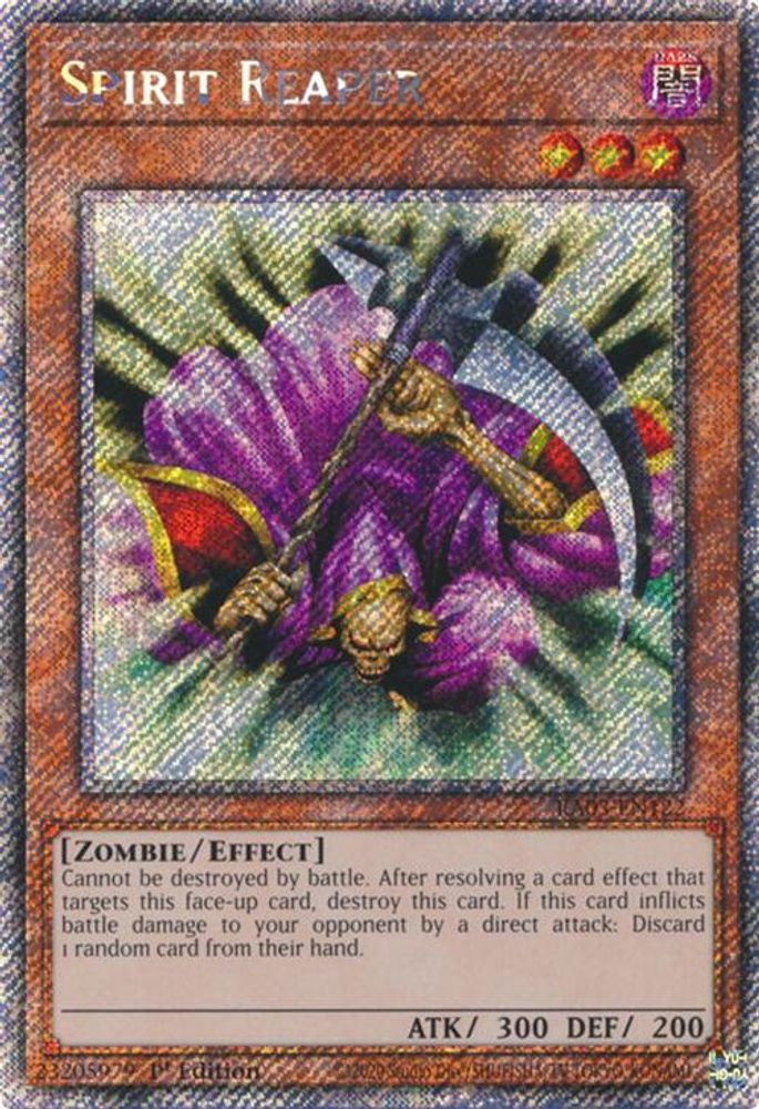 [PLATINUM RARE] Spirit Reaper (Platinum Secret Rare) - (RA03-EN122) - 1st Edition