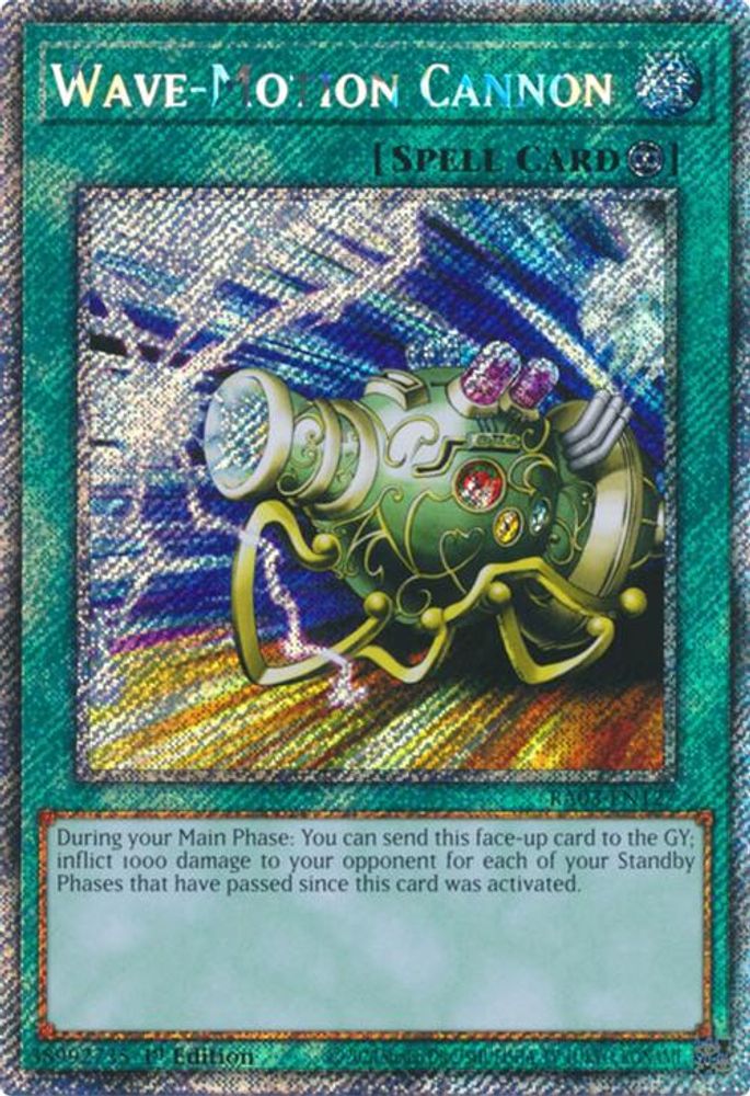 [PLATINUM RARE] Wave-Motion Cannon (Platinum Secret Rare) - (RA03-EN127) - 1st Edition