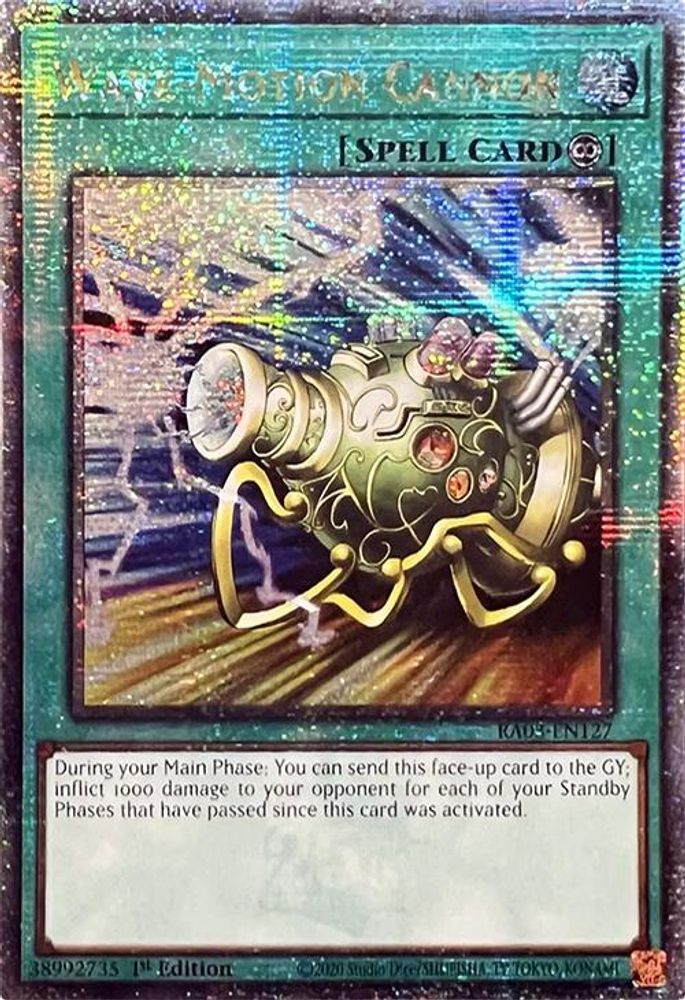 [QUARTER CENTURY RARE] Wave-Motion Cannon (Quarter Century Secret Rare) - (RA03-EN127) - 1st Edition
