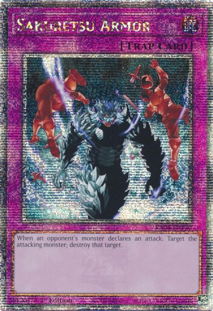 [QUARTER CENTURY RARE] Sakuretsu Armor (Quarter Century Secret Rare) - (RA03-EN130) - 1st Edition