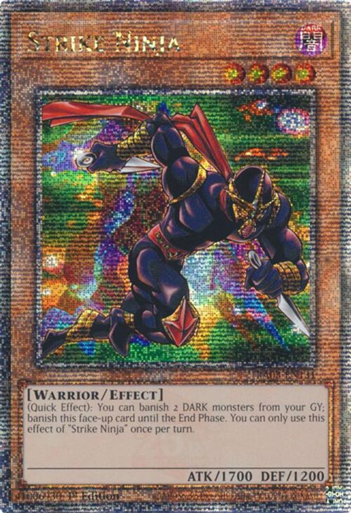 [QUARTER CENTURY RARE] Strike Ninja (Quarter Century Secret Rare) - (RA03-EN131) - 1st Edition