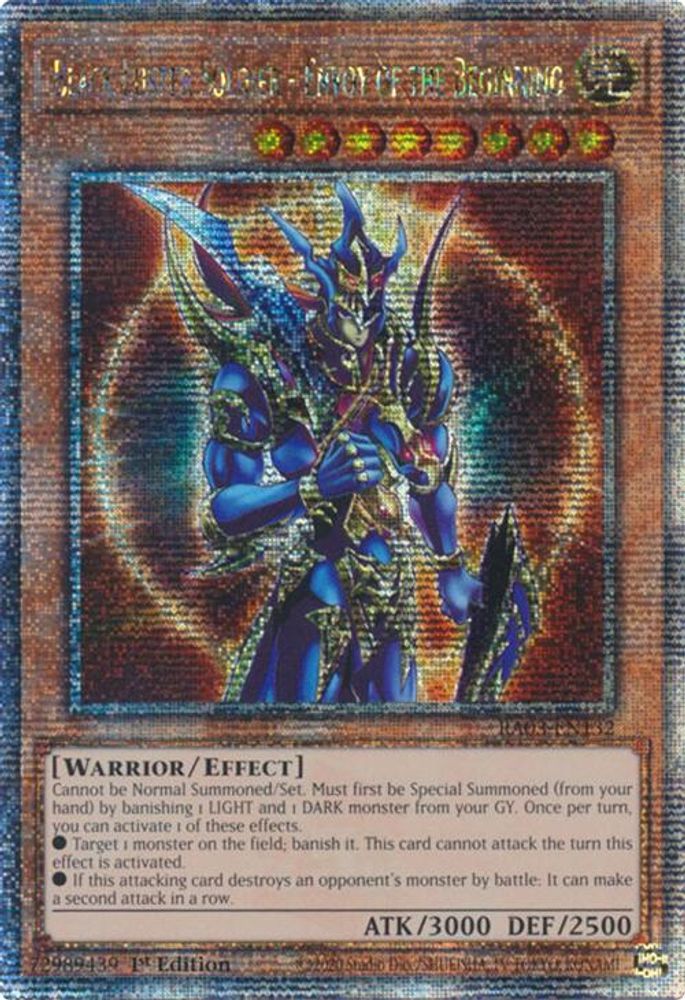 [QUARTER CENTURY RARE] Black Luster Soldier - Envoy of the Beginning (Quarter Century Secret Rare) - (RA03-EN132) - 1st Edition