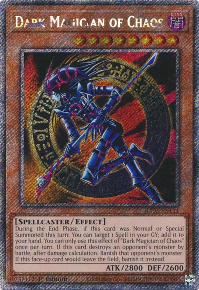 [PLATINUM RARE] Dark Magician of Chaos (Platinum Secret Rare) - (RA03-EN134) - 1st Edition