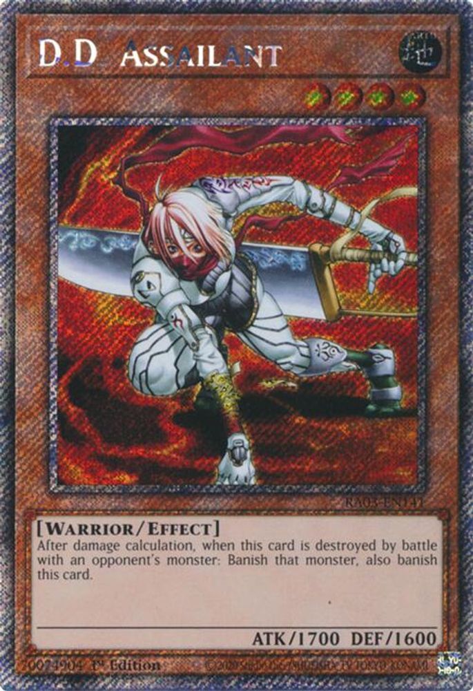 [PLATINUM RARE] D.D. Assailant (Platinum Secret Rare) - (RA03-EN141) - 1st Edition