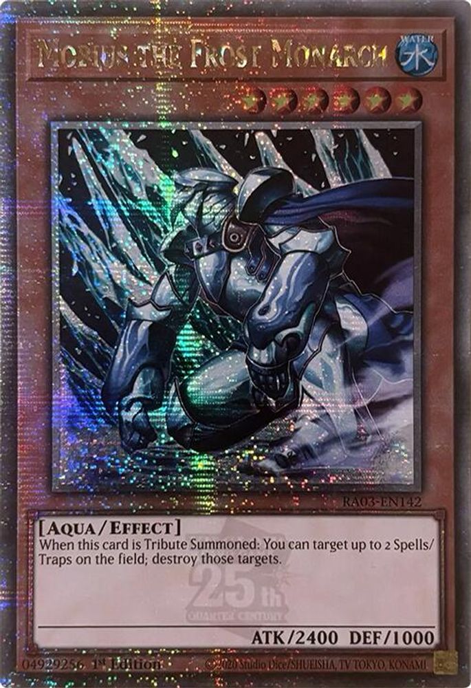 [QUARTER CENTURY RARE] Mobius the Frost Monarch (Quarter Century Secret Rare) - (RA03-EN142) - 1st Edition