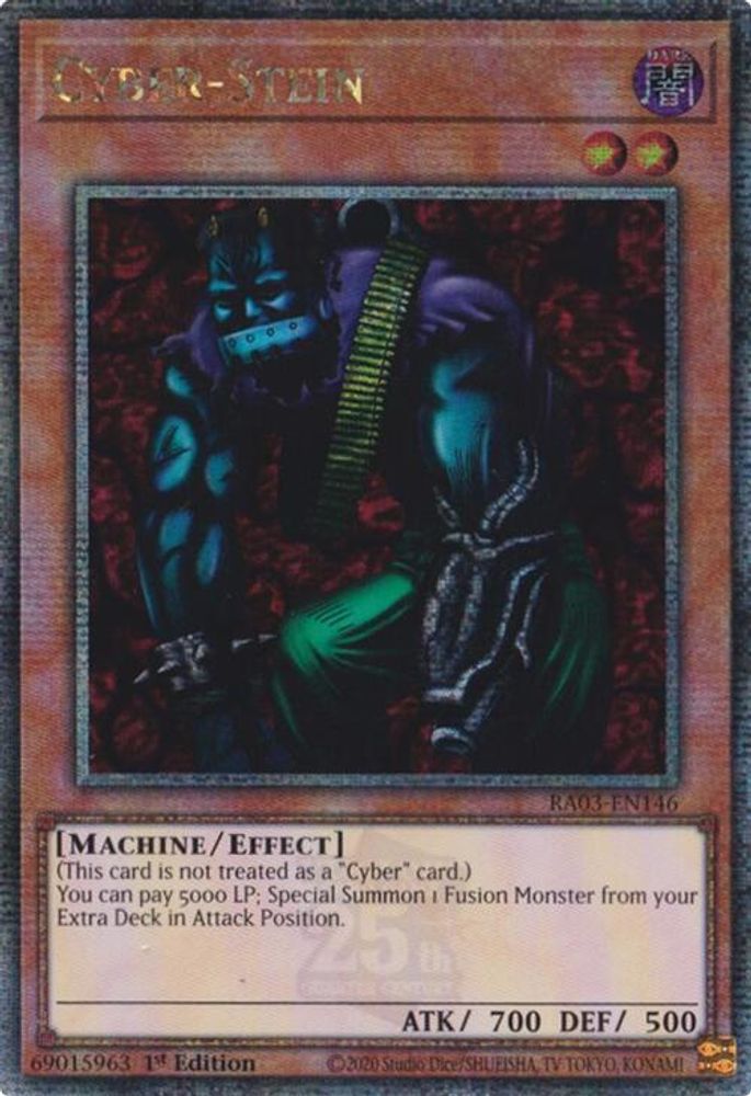 [QUARTER CENTURY RARE] Cyber-Stein (Quarter Century Secret Rare) - (RA03-EN146) - 1st Edition