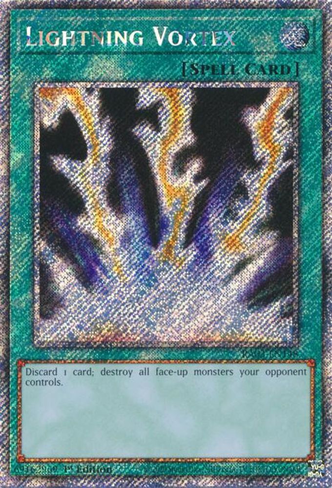 [PLATINUM RARE] Lightning Vortex (Platinum Secret Rare) - (RA03-EN148) - 1st Edition