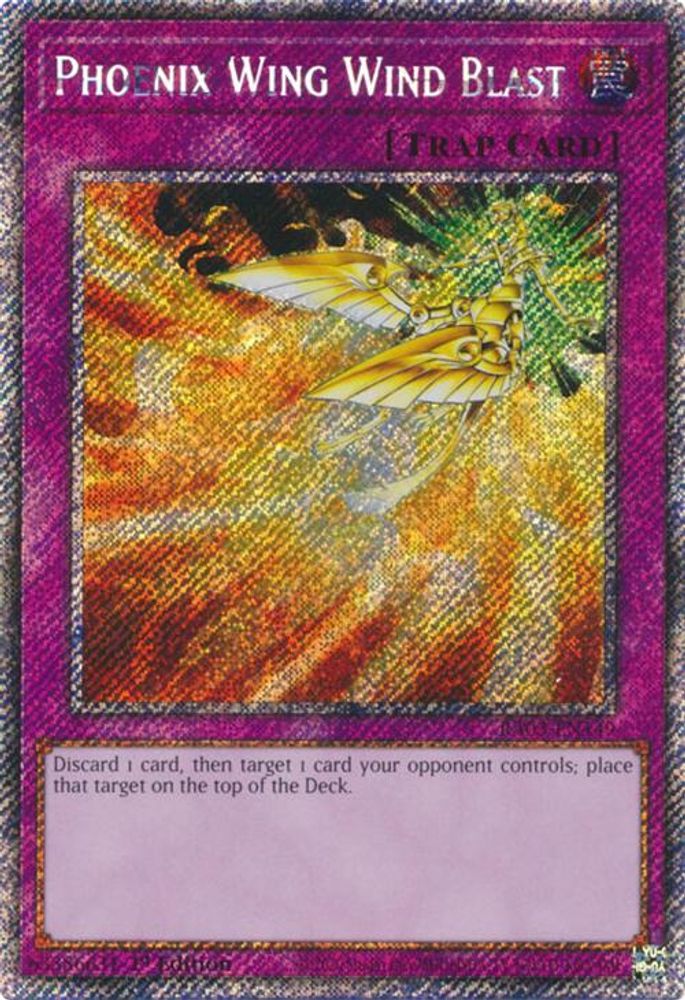 [PLATINUM RARE] Phoenix Wing Wind Blast (Platinum Secret Rare) - (RA03-EN149) - 1st Edition