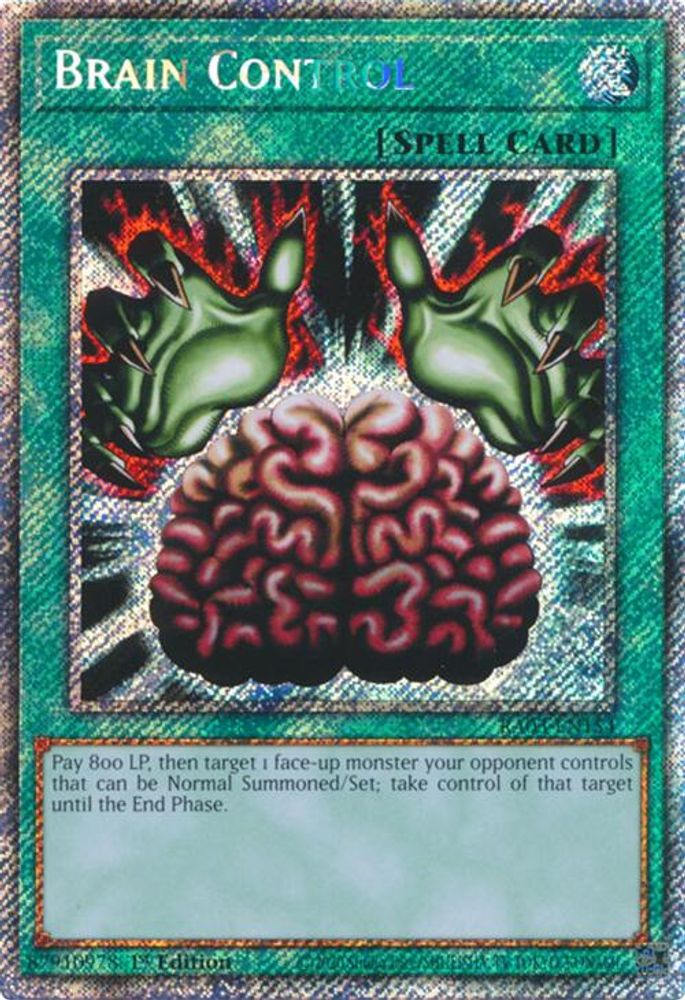 [PLATINUM RARE] Brain Control (Platinum Secret Rare) - (RA03-EN154) - 1st Edition