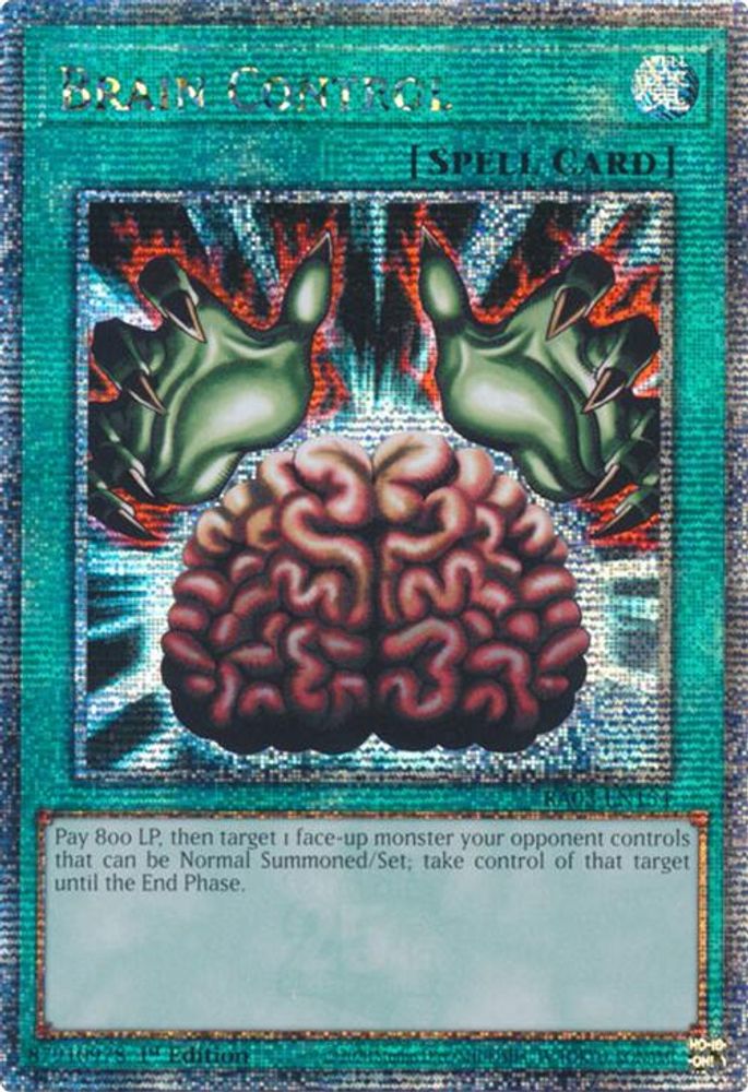 [QUARTER CENTURY RARE] Brain Control (Quarter Century Secret Rare) - (RA03-EN154) - 1st Edition
