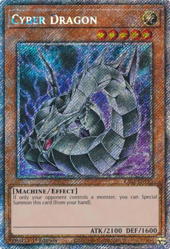 [PLATINUM RARE] Cyber Dragon (Platinum Secret Rare) - (RA03-EN155) - 1st Edition