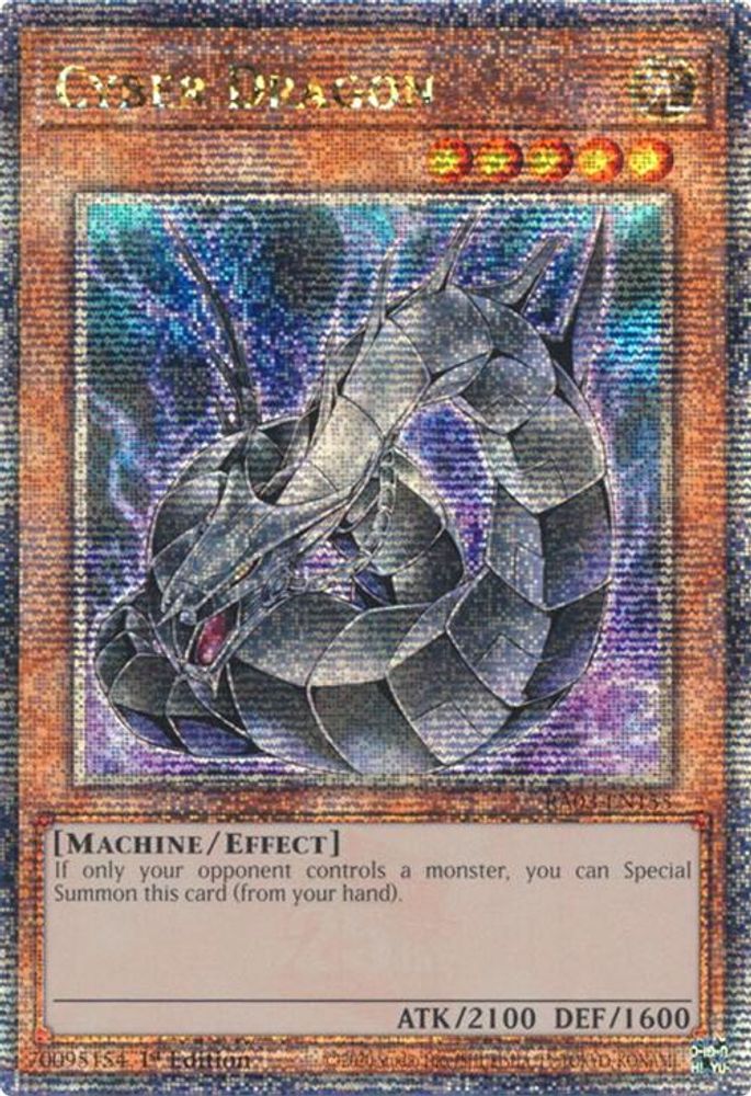 [QUARTER CENTURY RARE] Cyber Dragon (Quarter Century Secret Rare) - (RA03-EN155) - 1st Edition