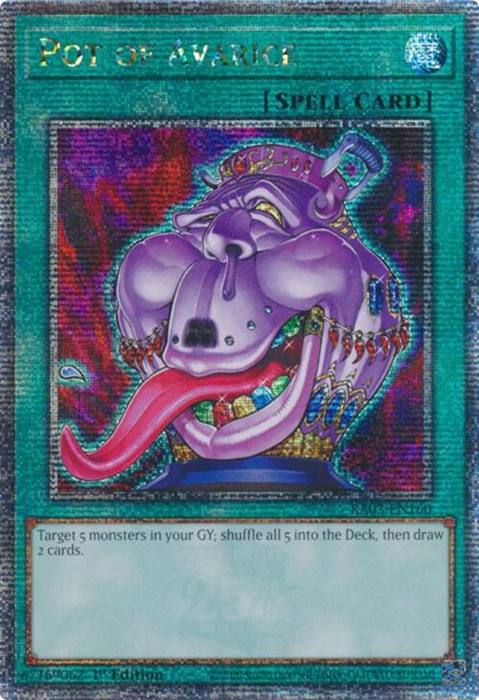 [QUARTER CENTURY RARE] Pot of Avarice (Quarter Century Secret Rare) - (RA03-EN160) - 1st Edition