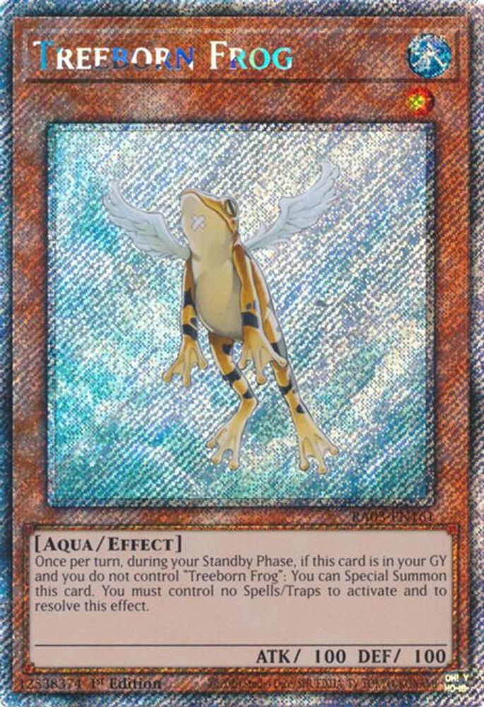 [PLATINUM RARE] Treeborn Frog (Platinum Secret Rare) - (RA03-EN161) - 1st Edition