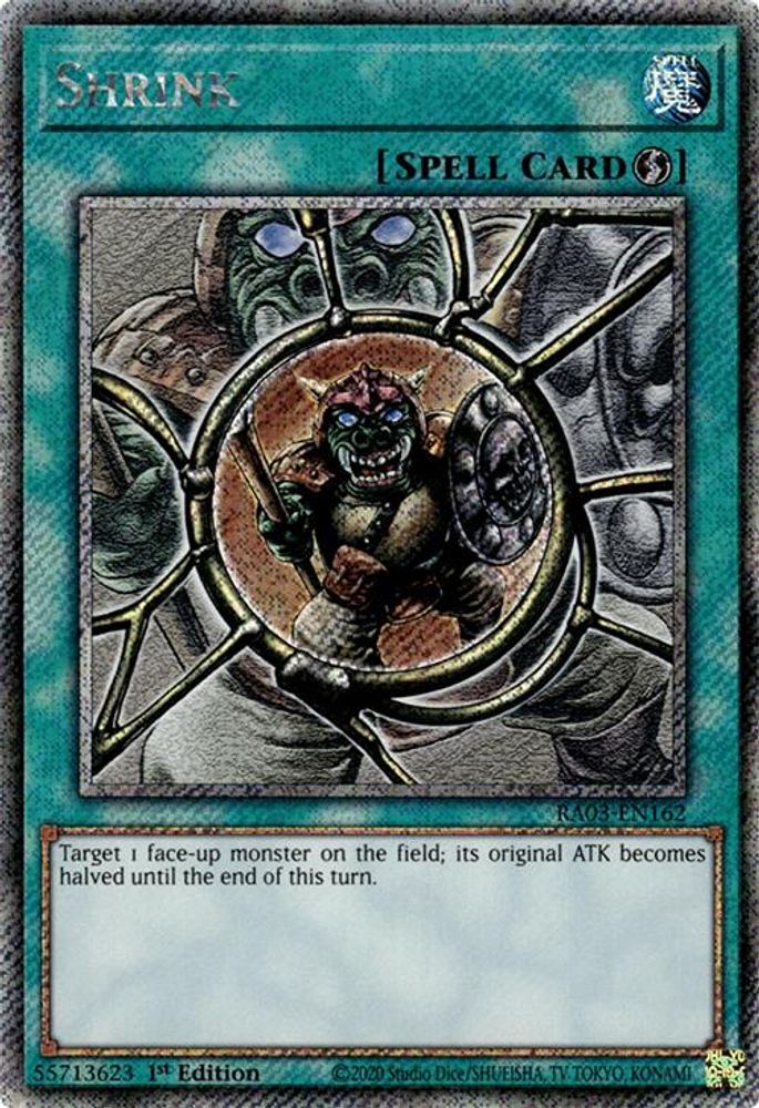 [PLATINUM RARE] Shrink (Platinum Secret Rare) - (RA03-EN162) - 1st Edition