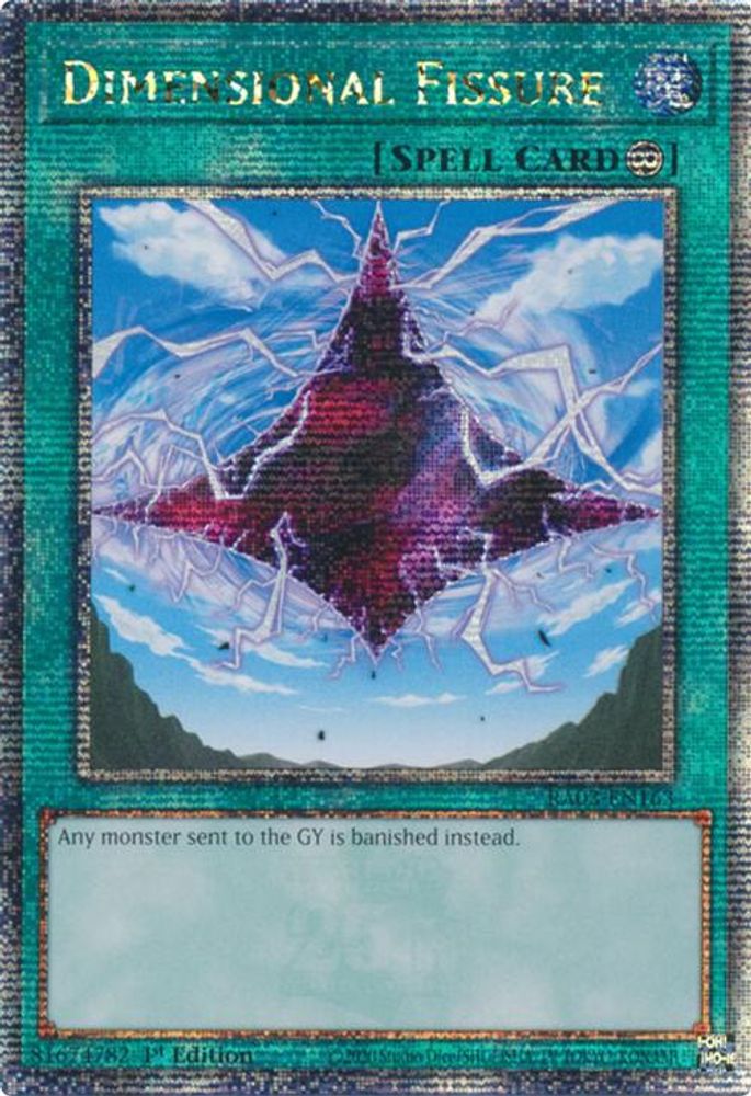 [QUARTER CENTURY RARE] Dimensional Fissure (Quarter Century Secret Rare) - (RA03-EN163) - 1st Edition