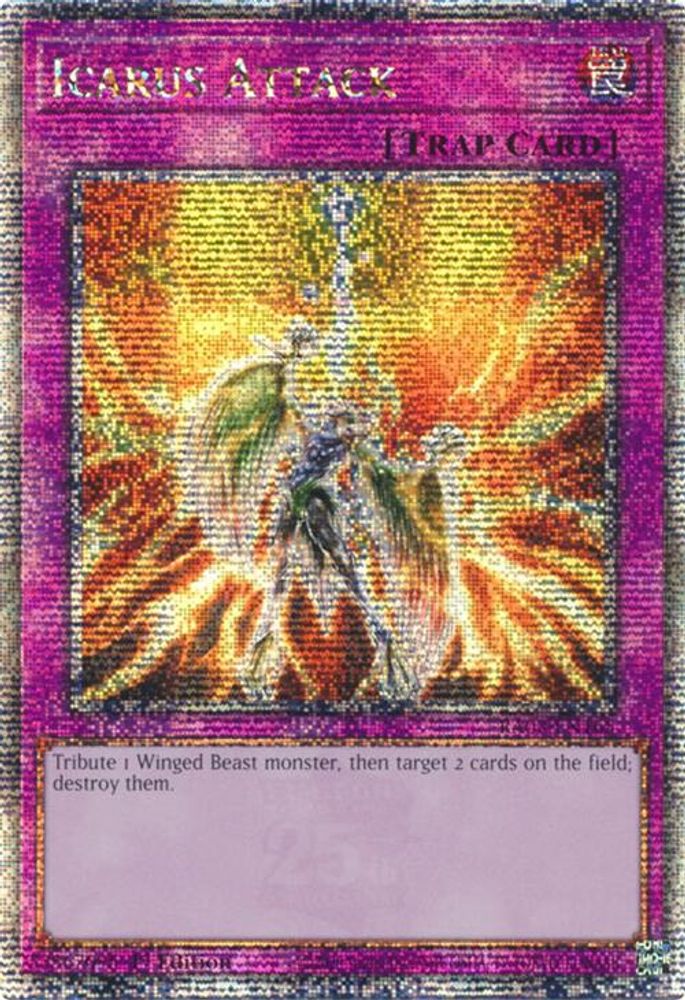 [QUARTER CENTURY RARE] Icarus Attack (Quarter Century Secret Rare) - (RA03-EN165) - 1st Edition