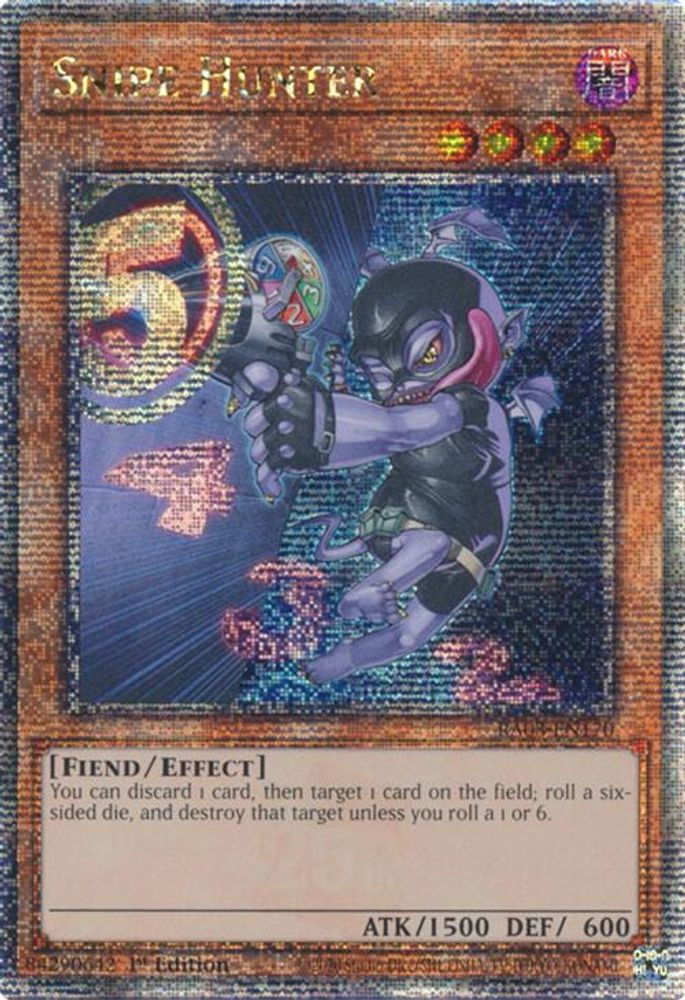 [QUARTER CENTURY RARE] Snipe Hunter (Quarter Century Secret Rare) - (RA03-EN170) - 1st Edition