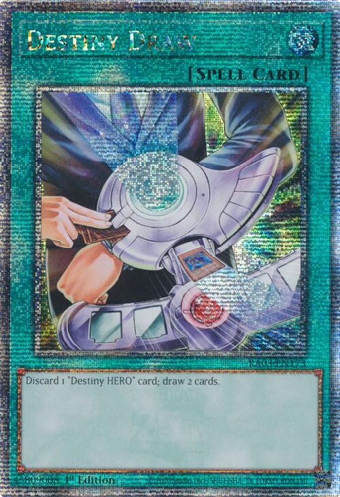 [QUARTER CENTURY RARE] Destiny Draw (Quarter Century Secret Rare) - (RA03-EN173) - 1st Edition