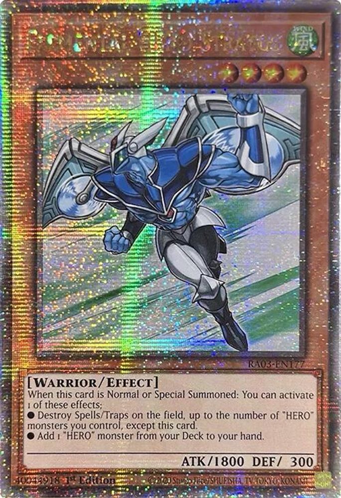 [QUARTER CENTURY RARE] Elemental HERO Stratos (Quarter Century Secret Rare) - (RA03-EN177) - 1st Edition