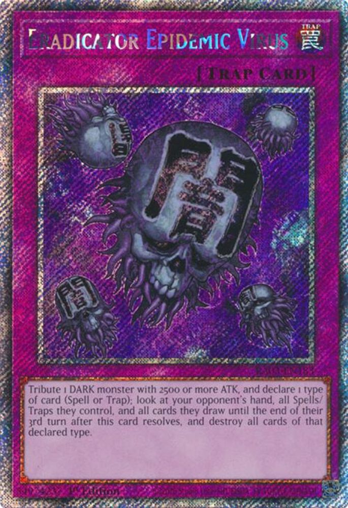 [PLATINUM RARE] Eradicator Epidemic Virus (Platinum Secret Rare) - (RA03-EN183) - 1st Edition