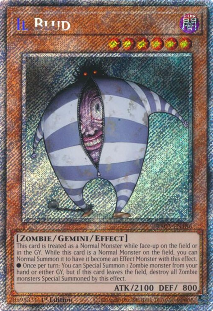 [PLATINUM RARE] Il Blud (Platinum Secret Rare) - (RA03-EN186) - 1st Edition