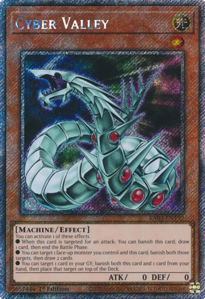 [PLATINUM RARE] Cyber Valley (Platinum Secret Rare) - (RA03-EN192) - 1st Edition