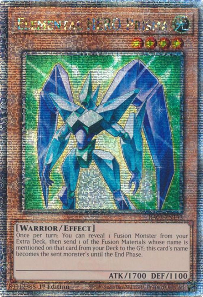 [QUARTER CENTURY RARE] Elemental HERO Prisma (Quarter Century Secret Rare) - (RA03-EN193) - 1st Edition