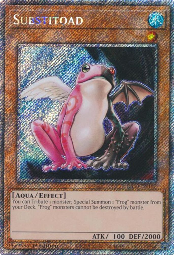 [PLATINUM RARE] Substitoad (Platinum Secret Rare) - (RA03-EN197) - 1st Edition