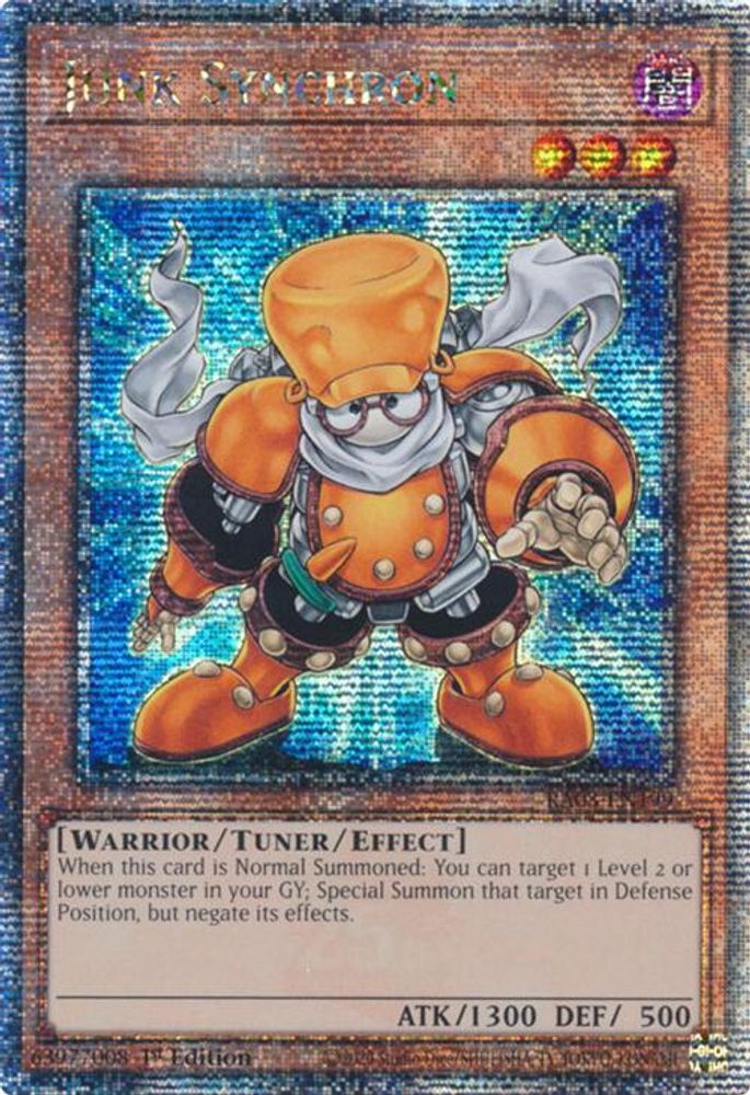 [QUARTER CENTURY RARE] Junk Synchron (Quarter Century Secret Rare) - (RA03-EN199) - 1st Edition