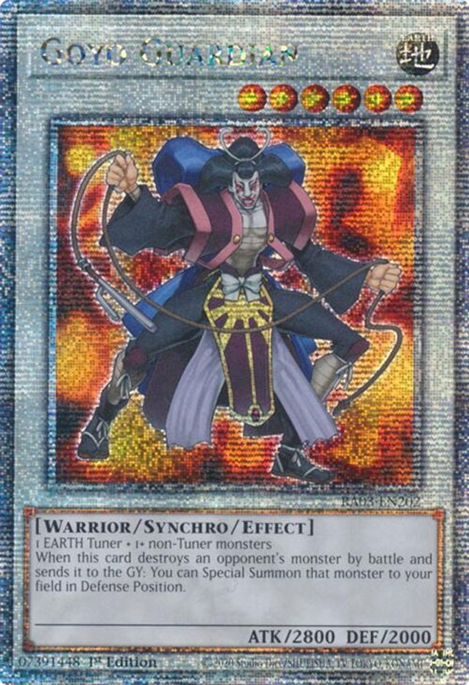 [QUARTER CENTURY RARE] Goyo Guardian (Quarter Century Secret Rare) - (RA03-EN202) - 1st Edition