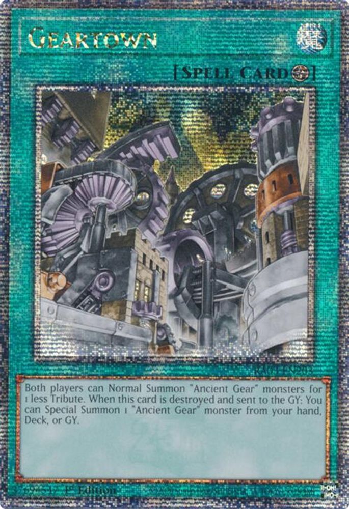 [QUARTER CENTURY RARE] Geartown (Quarter Century Secret Rare) - (RA03-EN203) - 1st Edition