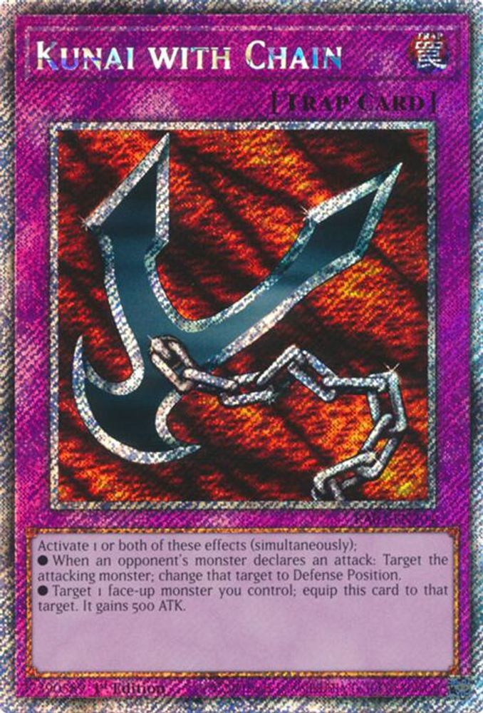 [PLATINUM RARE] Kunai with Chain (Platinum Secret Rare) - (RA03-EN204) - 1st Edition