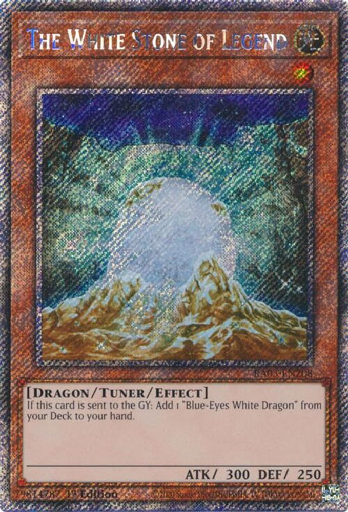 [PLATINUM RARE] The White Stone of Legend (Platinum Secret Rare) - (RA03-EN208) - 1st Edition