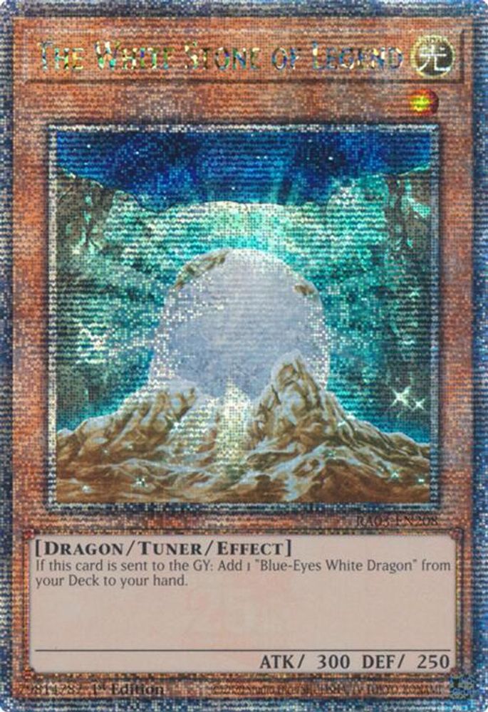 [QUARTER CENTURY RARE] The White Stone of Legend (Quarter Century Secret Rare) - (RA03-EN208) - 1st Edition