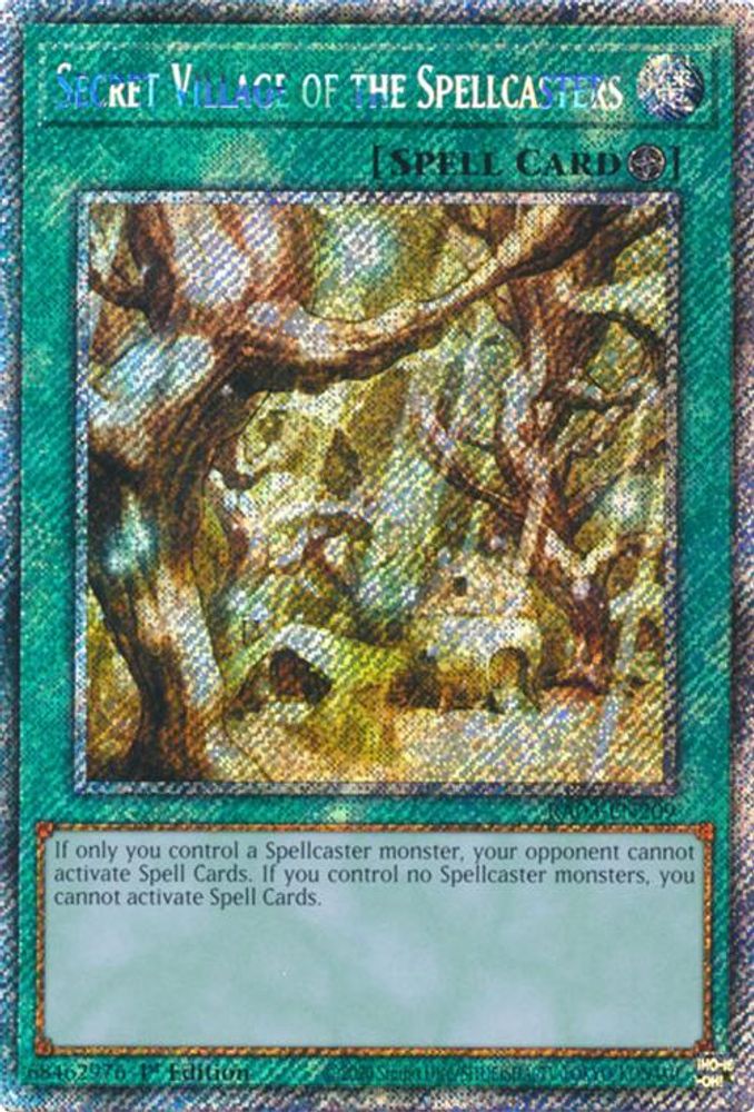 [PLATINUM RARE] Secret Village of the Spellcasters (Platinum Secret Rare) - (RA03-EN209) - 1st Edition