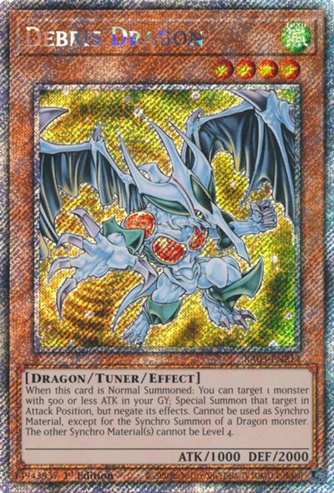 [PLATINUM RARE] Debris Dragon (Platinum Secret Rare) - (RA03-EN214) - 1st Edition