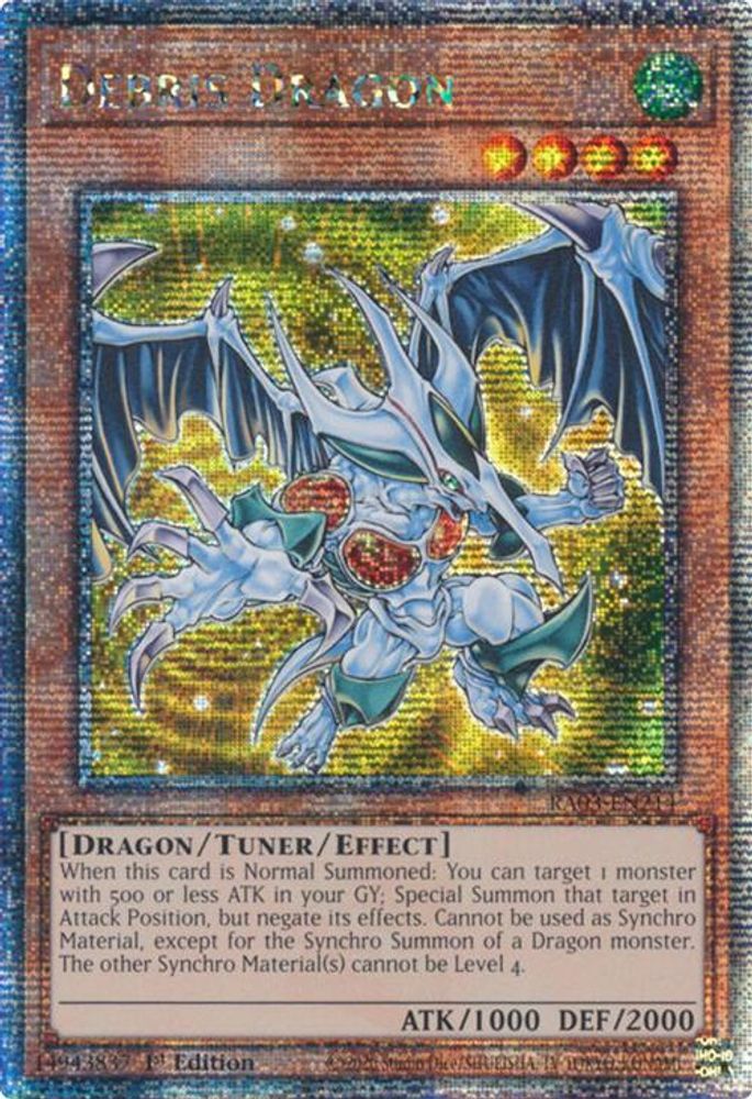 [QUARTER CENTURY RARE] Debris Dragon (Quarter Century Secret Rare) - (RA03-EN214) - 1st Edition