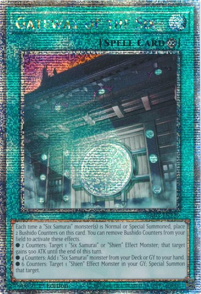 [QUARTER CENTURY RARE] Gateway of the Six (Quarter Century Secret Rare) - (RA03-EN229) - 1st Edition